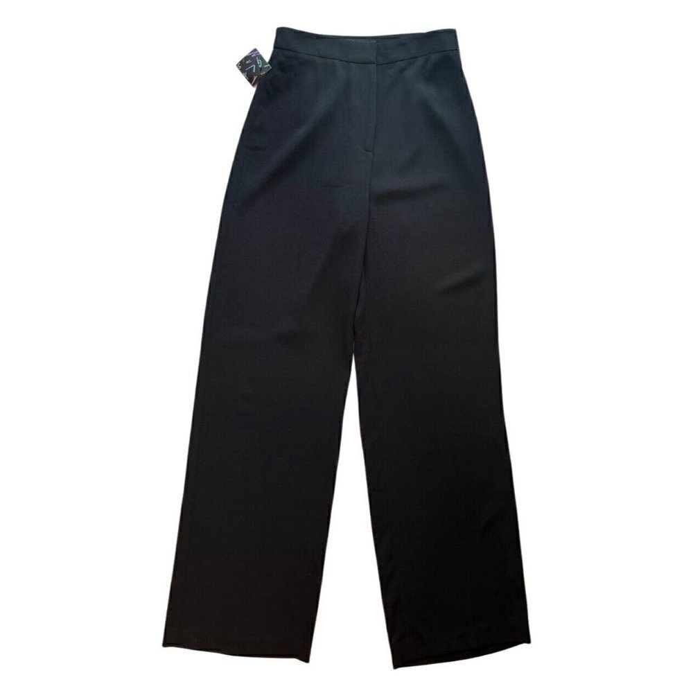 Nasty Gal Black Wide Leg High Waist Palazzo Pants Size S - Picture 7 of 14